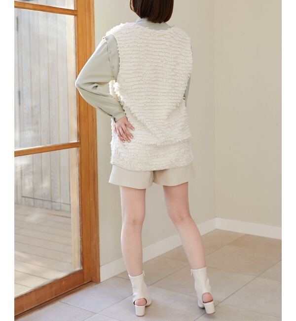 MAJESTICLEGON「ミニループニットベスト」|ベスト・ジレ|