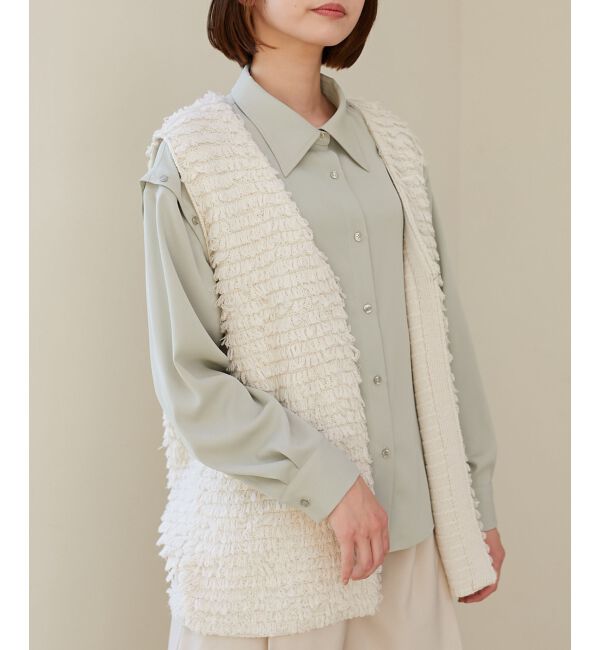 MAJESTICLEGON「ミニループニットベスト」|ベスト・ジレ|