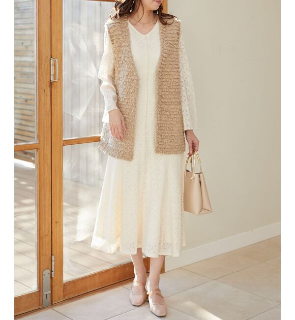 MAJESTICLEGON「ミニループニットベスト」|ベスト・ジレ|