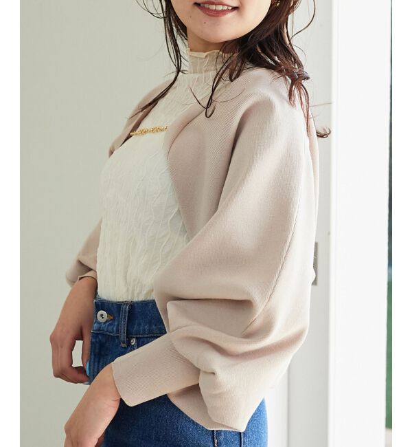 MAJESTICLEGON「チェーン付きショートニットボレロ」|ニット・セーター|