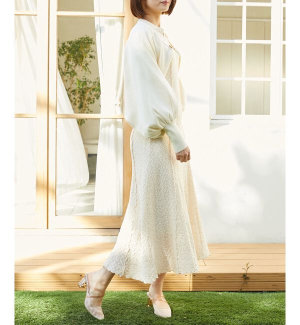 MAJESTICLEGON「チェーン付きショートニットボレロ」|ニット・セーター|