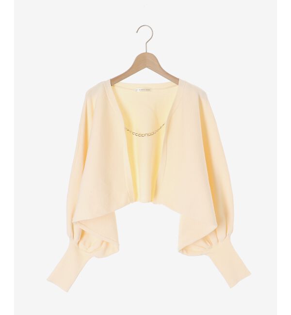 MAJESTICLEGON「チェーン付きショートニットボレロ」|ニット・セーター|