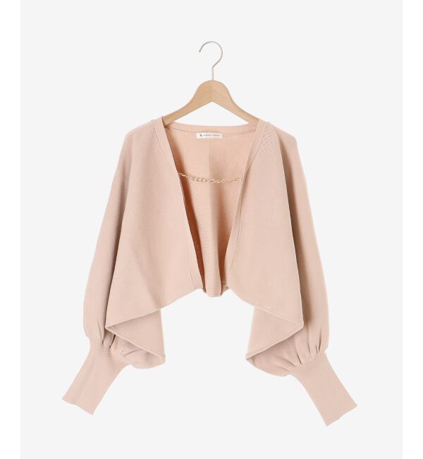 MAJESTICLEGON「チェーン付きショートニットボレロ」|ニット・セーター|