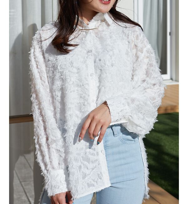 MAJESTICLEGON「アクセサリー付きマルチシャツ」|シャツ・ブラウス|