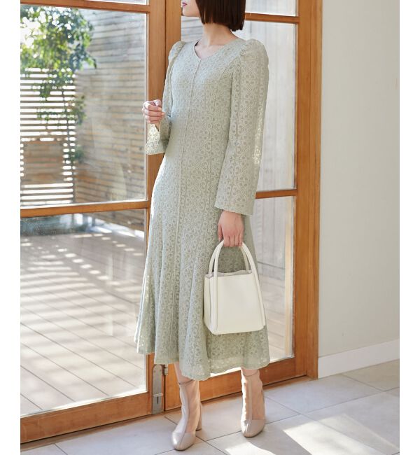 MAJESTICLEGON「レースロングワンピース」|ワンピース|