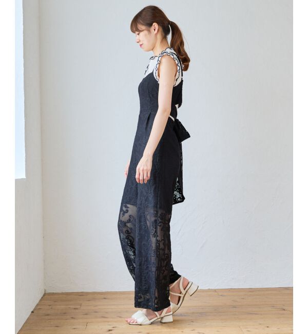 MAJESTICLEGON「バックリボンキャミサロペット」|オールインワン|