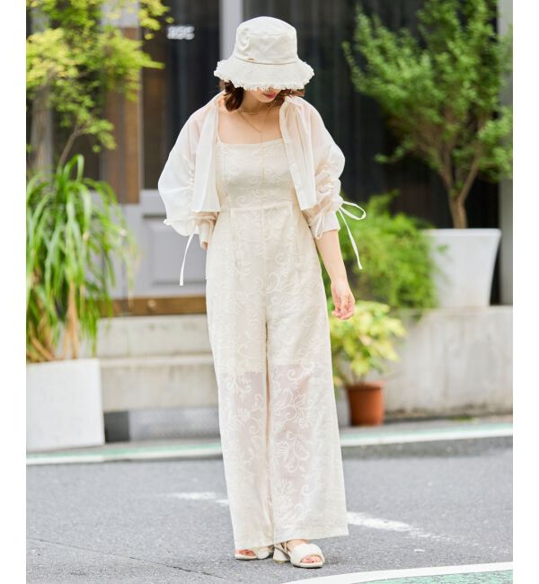 MAJESTICLEGON「バックリボンキャミサロペット」|オールインワン|