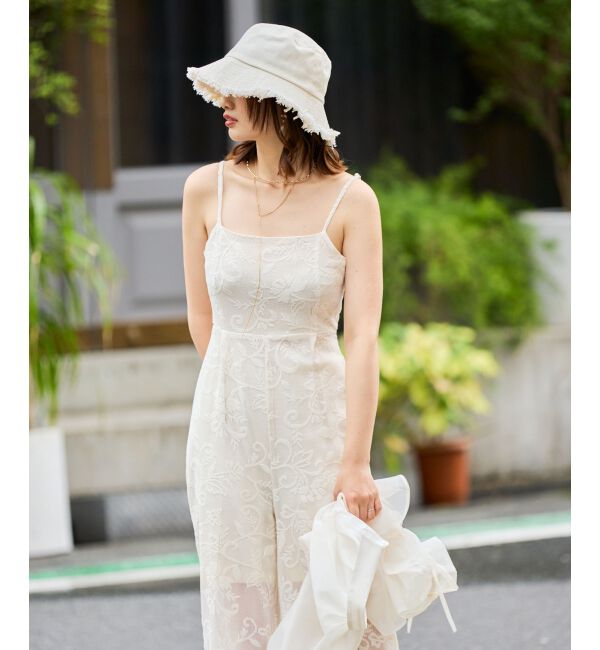 MAJESTICLEGON「バックリボンキャミサロペット」|オールインワン|