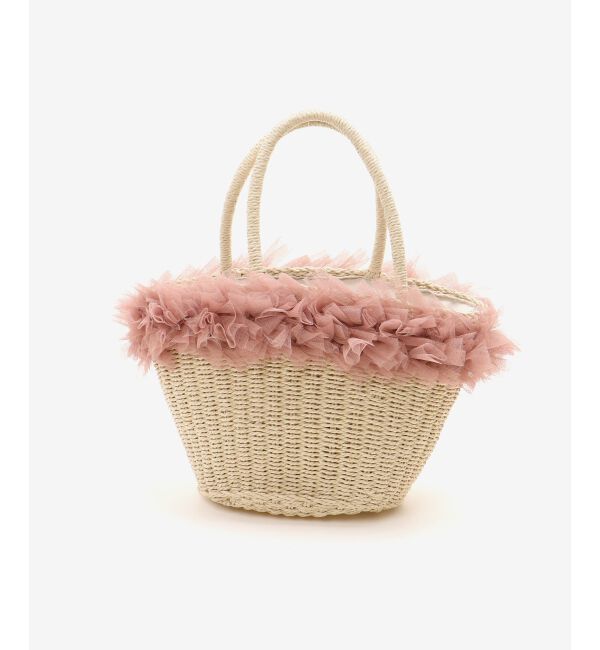  「フリルチュールかごバッグ」|かごバッグ|