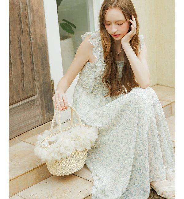  「フリルチュールかごバッグ」|かごバッグ|