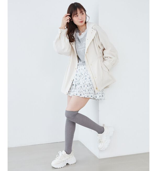 MAJESTICLEGON「ウエストきゅっとミディブルゾン」|ブルゾン・スタジャン|アイボリー