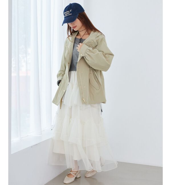 MAJESTICLEGON「ウエストきゅっとミディブルゾン」|ブルゾン・スタジャン|