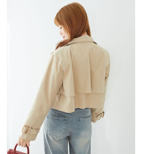 MAJESTICLEGON「ショートトレンチコート」|トレンチコート|