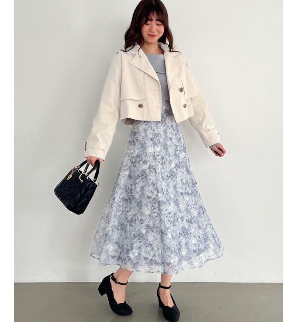 MAJESTICLEGON「ショートトレンチコート」|トレンチコート|