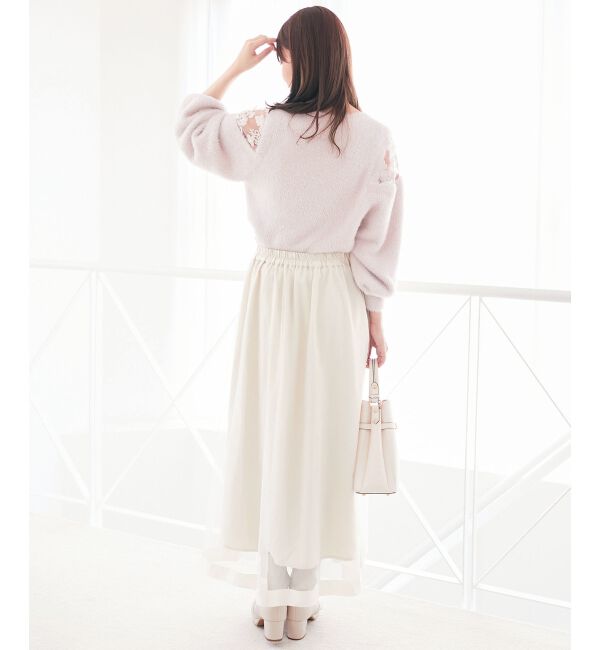  「ショルダーレースシャギーニット」|ニット・セーター|