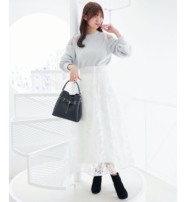  「ショルダーレースシャギーニット」|ニット・セーター|