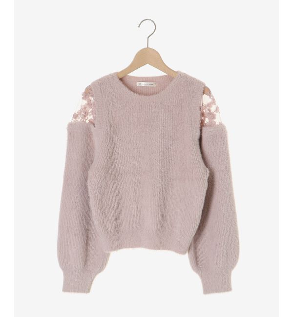  「ショルダーレースシャギーニット」|ニット・セーター|