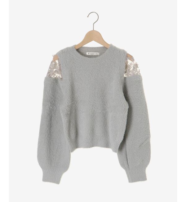  「ショルダーレースシャギーニット」|ニット・セーター|
