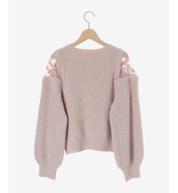  「ショルダーレースシャギーニット」|ニット・セーター|