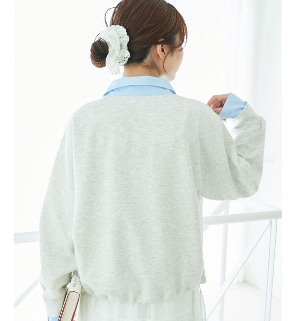  「レイヤード風スウェットセットアップ」|ワンピース|