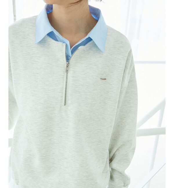  「レイヤード風スウェットセットアップ」|ワンピース|