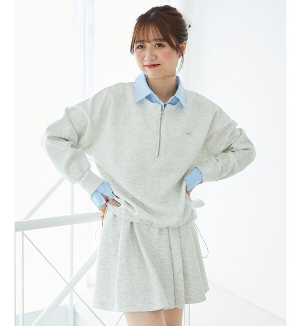  「レイヤード風スウェットセットアップ」|ワンピース|