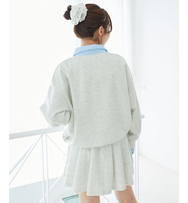  「レイヤード風スウェットセットアップ」|ワンピース|