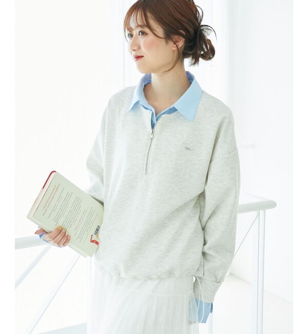  「レイヤード風スウェットセットアップ」|ワンピース|