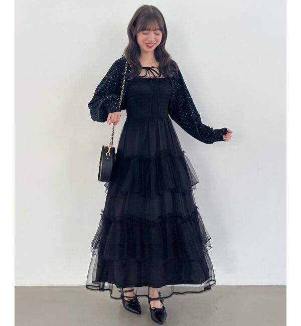  「ラインストーンキャミ＆ボレロセット」|その他|