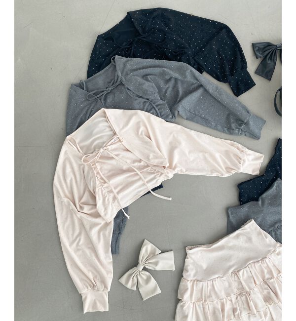  「ラインストーンキャミ＆ボレロセット」|その他|