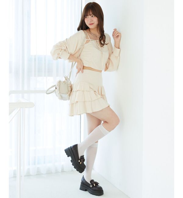  「ラインストーンキャミ＆ボレロセット」|その他|