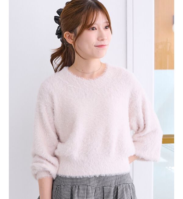  「バックリボンシャギーニット」|ニット・セーター|