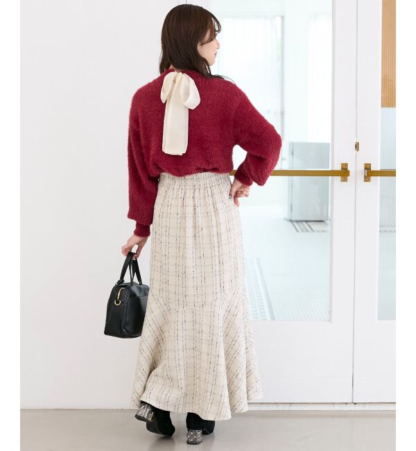  「バックリボンシャギーニット」|ニット・セーター|