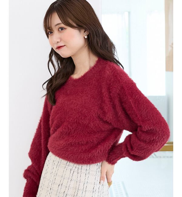  「バックリボンシャギーニット」|ニット・セーター|