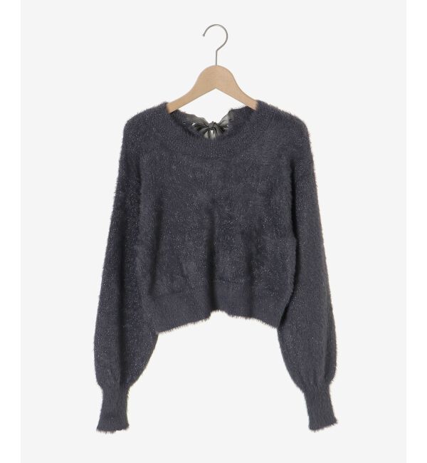  「バックリボンシャギーニット」|ニット・セーター|