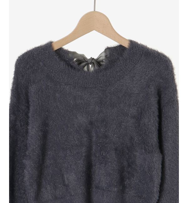  「バックリボンシャギーニット」|ニット・セーター|