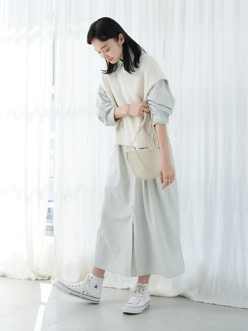 earth music&ecology「前後2wayニットベスト」|ベスト・ジレ|