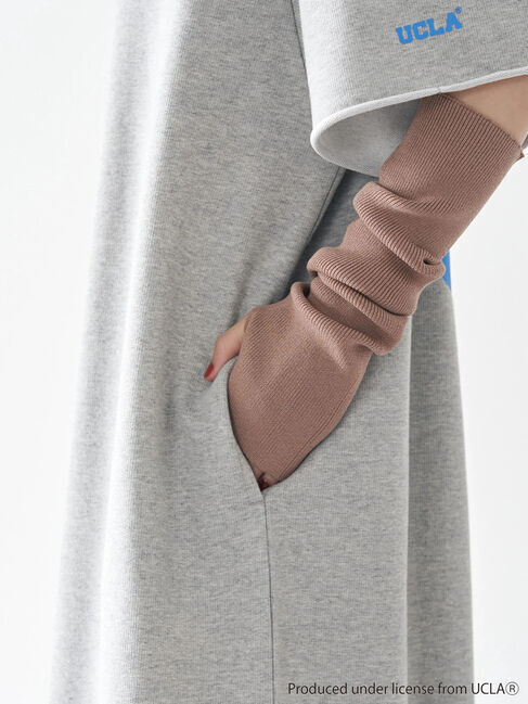 earth music&ecology「別注 UCLA ミニ裏毛ガゼットワンピース」|ワンピース|