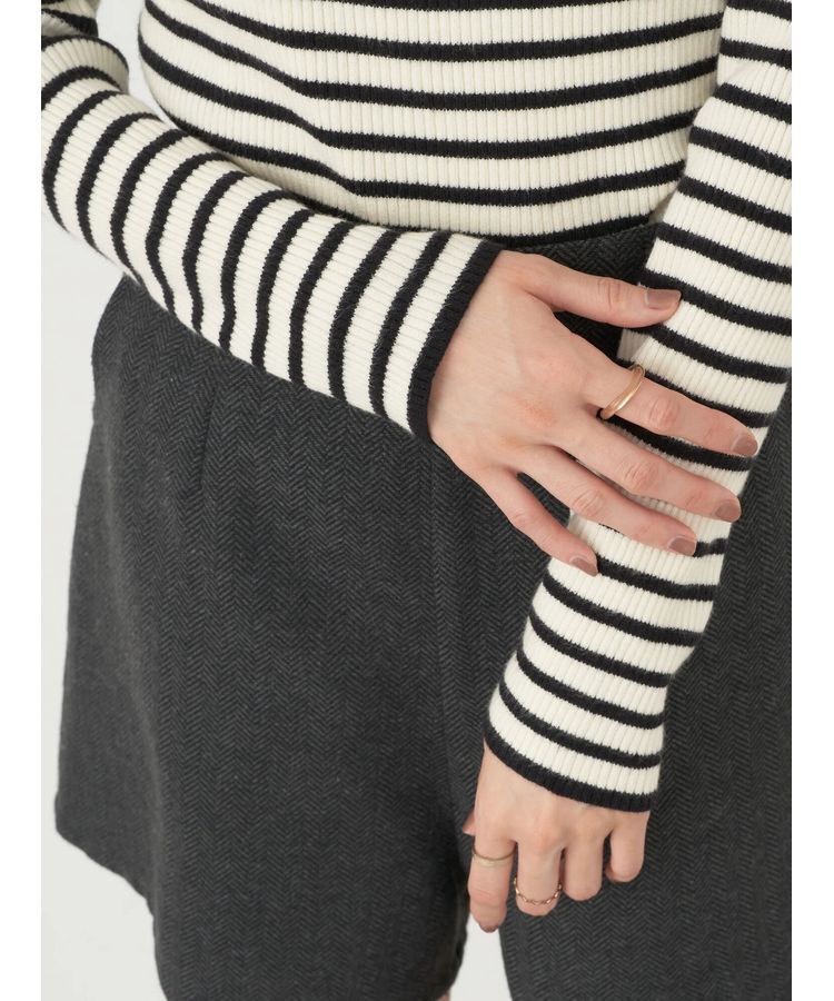 earth music&ecology「やわらかタッチリブタートルネックプルオーバー」|ニット・セーター|