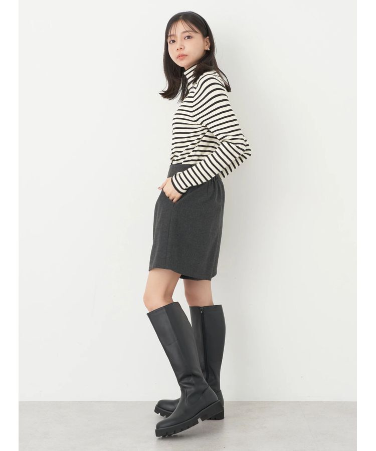 earth music&ecology「やわらかタッチリブタートルネックプルオーバー」|ニット・セーター|