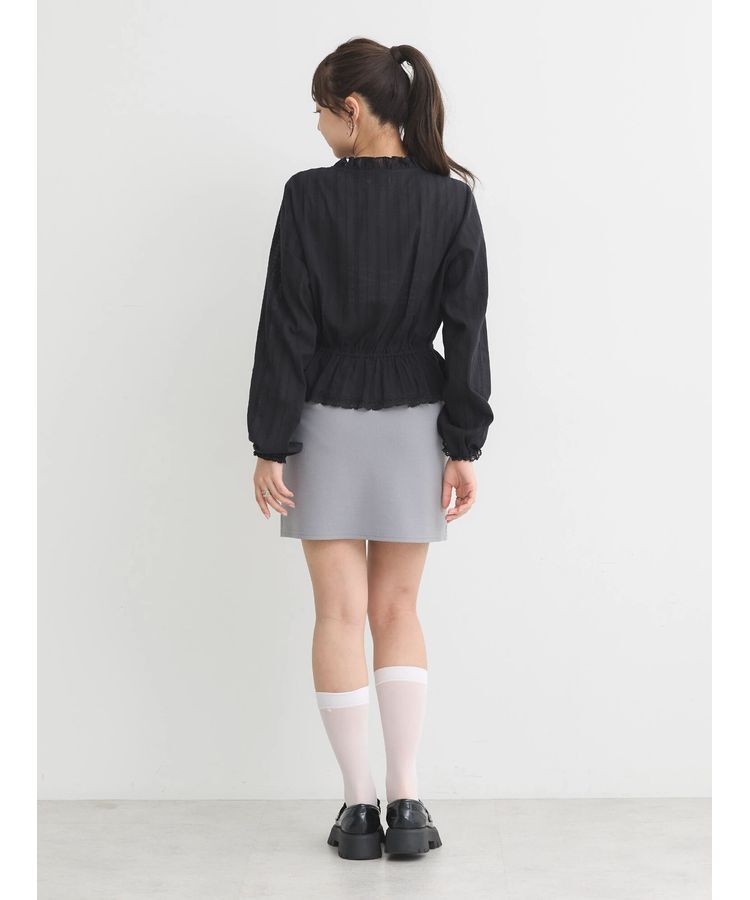 earth music&ecology「ピンタックフリルブラウス」|シャツ・ブラウス|