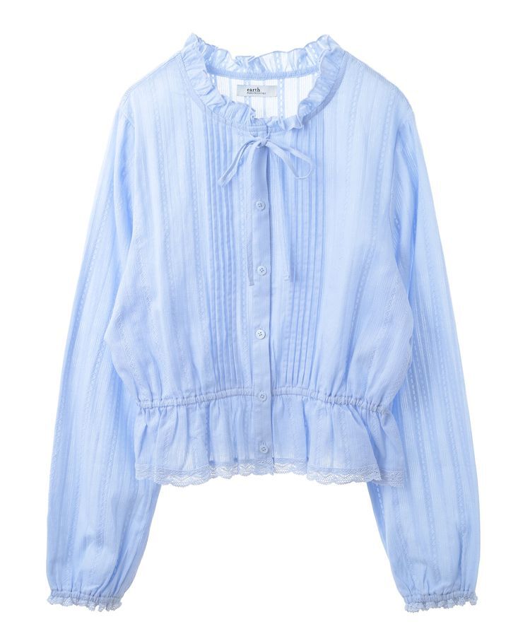 earth music&ecology「ピンタックフリルブラウス」|シャツ・ブラウス|