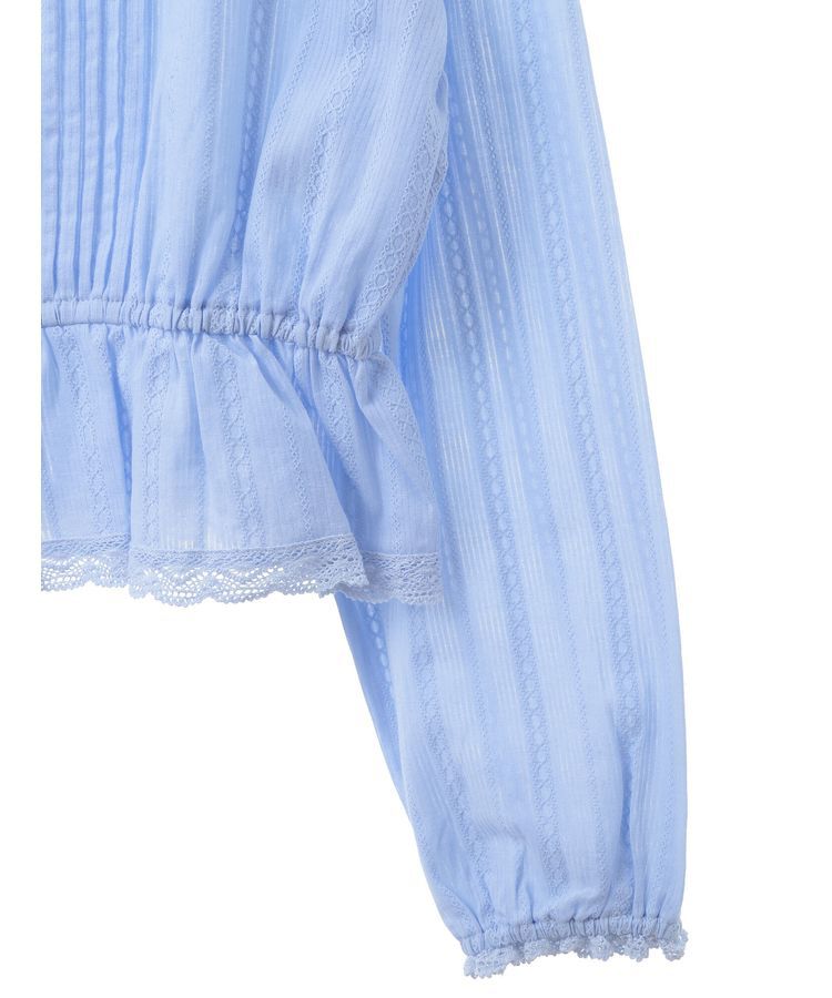 earth music&ecology「ピンタックフリルブラウス」|シャツ・ブラウス|