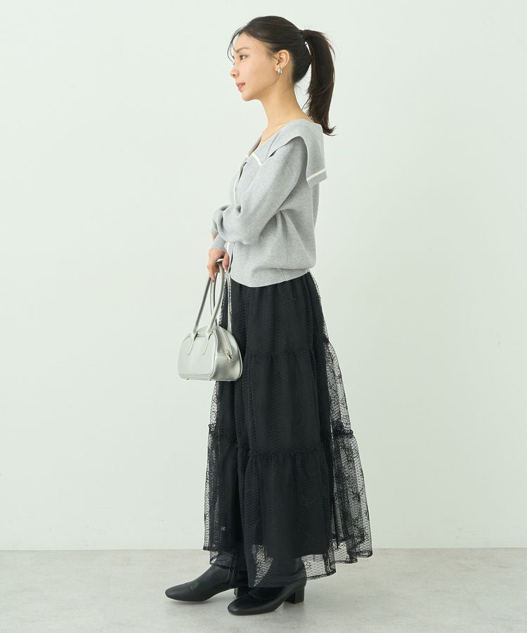 earth music&ecology「ビッグカラーカーディガン」|カーディガン|