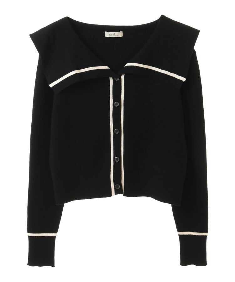 earth music&ecology「ビッグカラーカーディガン」|カーディガン|