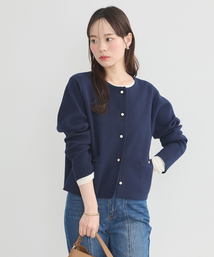 earth music&ecology「スポンディッシュポケット付きカーディガン」|カーディガン|