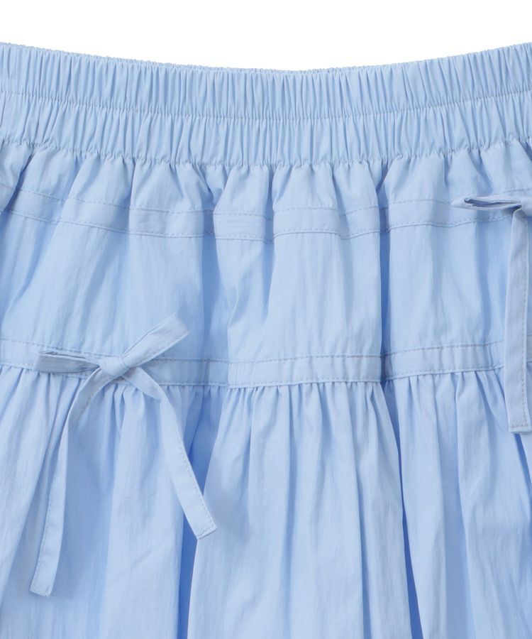 earth music&ecology「ダブルリボンバルーンミニスカート」|スカート|