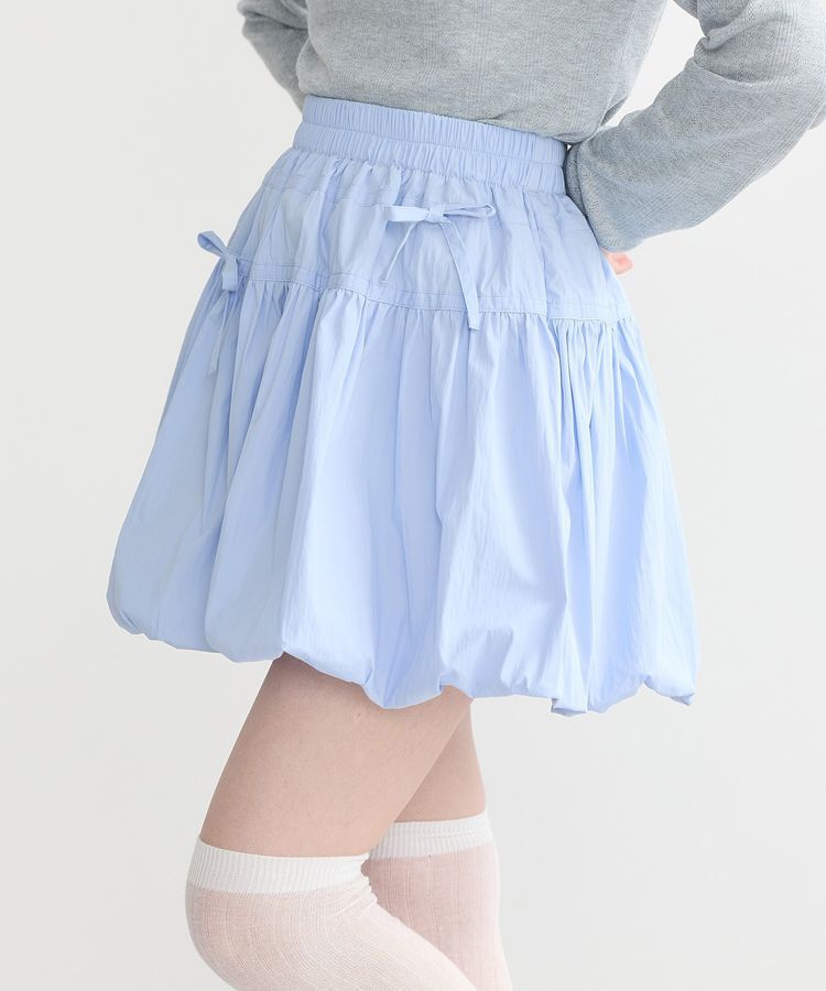 earth music&ecology「ダブルリボンバルーンミニスカート」|スカート|