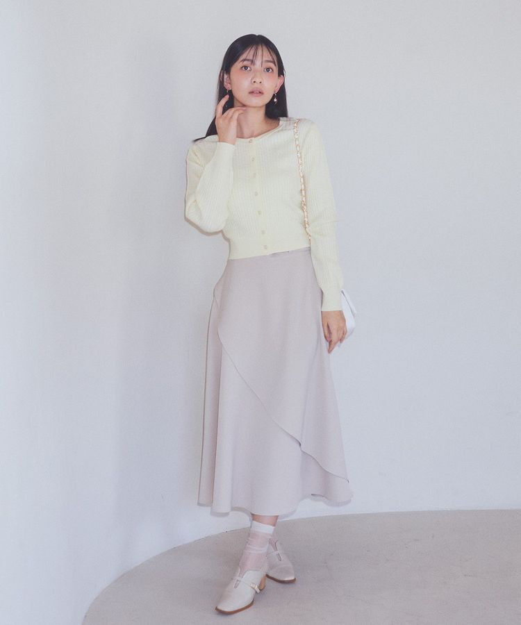 earth music&ecology「ミニケーブルコンパクトカーディガン」|カーディガン|