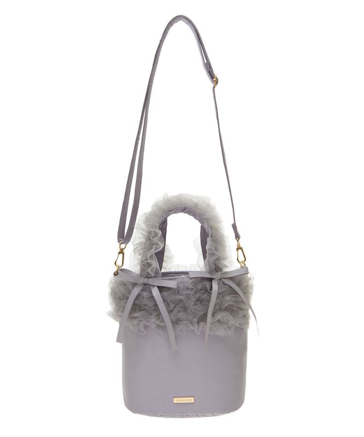 Maison de FLEUR「チュールフリルハンドル2Wayトートバッグ」|トートバッグ|